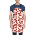 thumbnail image 1 of Pofeuu Tomato Print Waterproof Apron with Pockets Adjustable Cooking Aprons Kitchen Bib for Baking Household Cleaning, 1 of 8