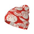 thumbnail image 1 of Pofeuu Tomatoes Print Beanie Hat for Men Women Knit Winter Hat Warm Cuffed Skull Beanie Slouchy Soft Unisex, 1 of 6