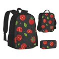 thumbnail image 1 of Pofeuu Tomatoes1 Print Backpack Travel Backpacks With Lunch Bag Pencil Bag Set 3 pcs Set Cartoon Backpack, 1 of 7