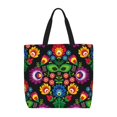 thumbnail image 1 of Pofeuu Traditional Floral Polish Print Tote Bag for Women,Hobo HandBags with Zipper,Large Capacity Casual Shoulder Handbags with Inner Pockets, 1 of 7