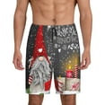 thumbnail image 1 of Pofeuu Traditional Scandinavian Dwarf Print Men's Soft Woven Elastic Waistband Sleep Pajama Short-Large, 1 of 6