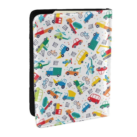 Pofeuu Transport1 Print Travel Document Organizer Passport Holder Men Women for Family (6.5 in x 4.5 in),Wallet Holder Credit Card Clutch Bag Case