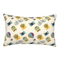 thumbnail image 1 of Pofeuu Travel Elements Print Polyester Microfiber Plush Pillowcases, Super Soft and Cozy Pillow Case Covers with Envelop Closure（Pillow core not included）-14"x20", 1 of 6
