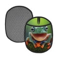 thumbnail image 1 of Pofeuu Tree Frog Print Silicone Pot Mat Mitten With Hanging Loop Heat Resistant Oven Mitts Non-Slip Bbq Baking Smoking Potholders, 1 of 7