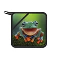 thumbnail image 1 of Pofeuu Tree Frog Print Silicone Trivet Mats,Silicone Hot Pads for Kitchen, Silicone Trivets for Hot Pots and Pans, Silicone Hot Pad, 1 of 8