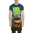 thumbnail image 1 of Pofeuu Tree Frog Print Waterproof Apron with Pockets Adjustable Cooking Aprons Kitchen Bib for Baking Household Cleaning, 1 of 8