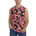 thumbnail image 1 of Pofeuu Trendy Floral Print Men's Muscle T-Shirt, Sleeveless, Muscle Tank, Classic Muscle Tee Top For Men Casual Sleeveless Muscle T-Shirt Trendy Clothes-Medium, 1 of 7