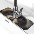 thumbnail image 1 of Pofeuu Tribal Style Raccoon Print Splash Guard for Sink Faucet Sink Gadgets-Splash Guard Behind Faucet Drip Catcher for Kitchen, Bathroom,Sink Mat, 1 of 7