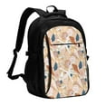 thumbnail image 1 of Pofeuu Tropical Beach Sea Shell Print Storage Laptop Backpack with USB Charging Port[Water Resistant] College Computer Bookbag Fits, 1 of 7