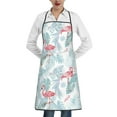 thumbnail image 1 of Pofeuu Tropical Flamingo Print Aprons with Pockets, Cute Aprons for Kitchen, Cooking, Server, Barber, Chef Apron, 1 of 7