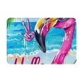 thumbnail image 1 of Pofeuu Tropical Flamingo Summer Print Flannel Doormats Rug16"x24"Rug Washable Doormats Indoor Outdoor Rugs for Layered Front Door Mats, Porch, Kitchen, Entryway, 1 of 7