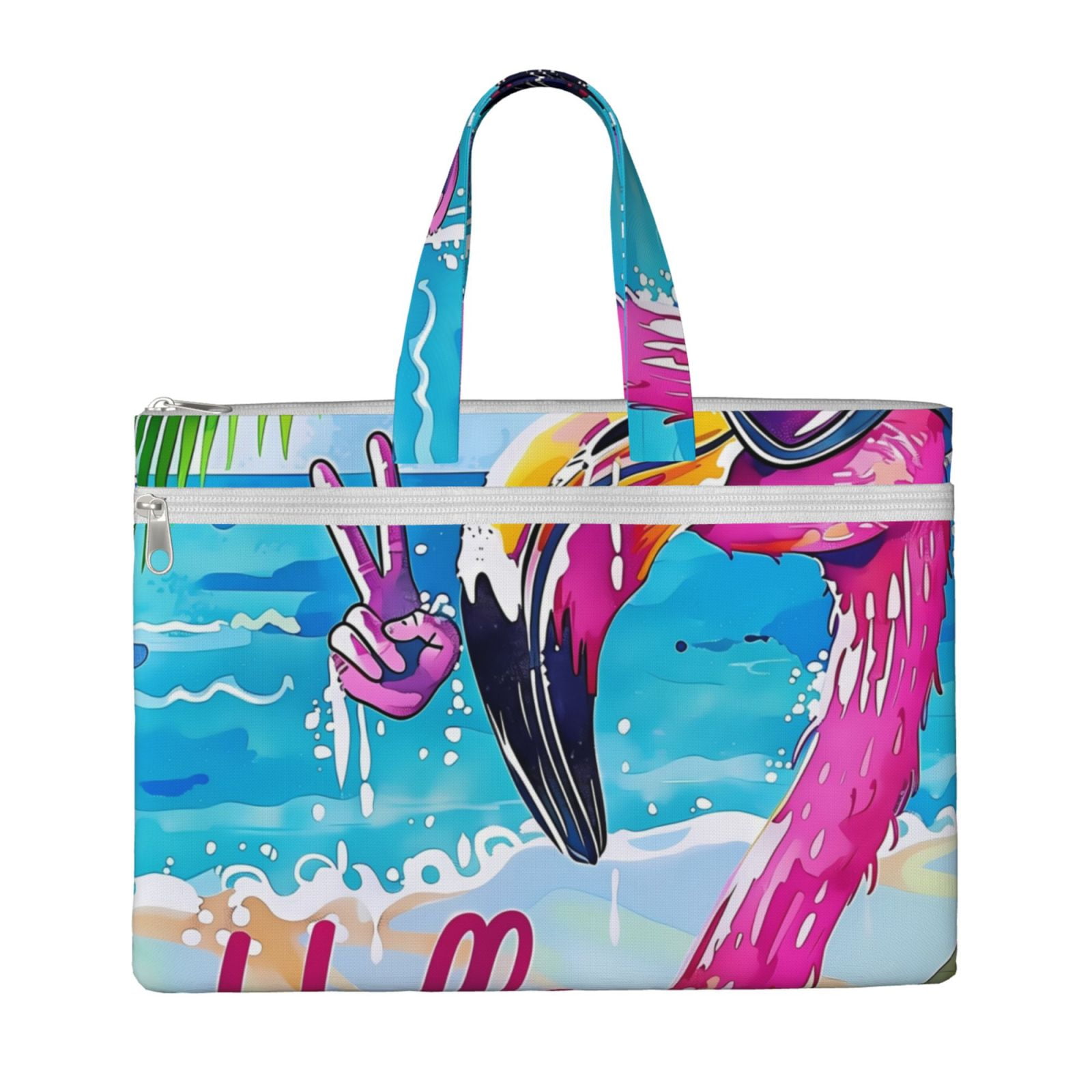 Flamingo Computer Case Pofeuu Tropical Flamingo Summer Print Laptop Bag Carrying - Computer ...