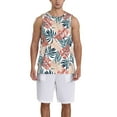 thumbnail image 1 of Pofeuu Tropical Leaves Print Basketball Jersey, Shirts for Men Youth Basketball Jersey Crew Neck-XX-Large, 1 of 6