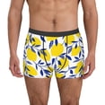 thumbnail image 1 of Pofeuu Tropical Lemon Print Men’s Boxer Briefs, Moisture-Wicking Underwear, Regular,Trunk-Medium, 1 of 5