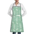thumbnail image 1 of Pofeuu Tropical Pineapple Print Aprons with Pockets, Cute Aprons for Kitchen, Cooking, Server, Barber, Chef Apron, 1 of 7