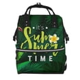 thumbnail image 1 of Pofeuu Tropical Summer Vibes Print Diaper Bag Backpack, Multifunction Travel Pack Maternity Baby Changing Bags, Large Capacity, Waterproof, 1 of 6