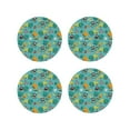 thumbnail image 1 of Pofeuu Trucks And Excavators Print Coasters for Drinks, 4Pack PU Leather Coasters, Bar Drink Coasters for Tabletop Protection, Furniture from Damage-Round Shape, 1 of 6