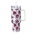 thumbnail image 1 of Pofeuu Tulips Flowers Print 40oz Ice Bully With Handle And Straw Stainless Steel Vacuum Insulated Cup And 2 In 1 Straw Lid, 1 of 8