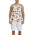 thumbnail image 1 of Pofeuu Tulips Flowers Print Basketball Jersey, Shirts for Men Youth Basketball Jersey Crew Neck-X-Large, 1 of 6