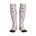 thumbnail image 1 of Pofeuu Tulips Flowers Print Compression Socks for Women & Men Circulation - Best Support for Nurses,Running,Athletic,Sports, 1 of 7