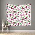 thumbnail image 1 of Pofeuu Tulips Flowers Print Wall Tapestry Decoration Wall Hanging Tapestry 60 x 51 Inch, 1 of 6