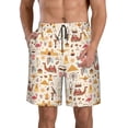 thumbnail image 1 of Pofeuu UAE Travel1 Prin Men's Swim Trunks Quick Dry Bathing Suit Swimming Board Shorts Mesh Lining Beach Swimwear-X-Large, 1 of 6