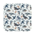 thumbnail image 1 of Pofeuu Underwater Animals 1 Print Leather Coasters Set of 6, Round Cups Mugs Mat Pad for Home Kitchen Heat Resistant Drink Coasters,Square, 1 of 7