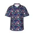 thumbnail image 1 of Pofeuu Underwater Animals Print Hawaiian Shirt for Men Sleeves Casual Button Down Summer Beach Dress Shirts T-Shirts,, 1 of 7