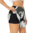 thumbnail image 1 of Pofeuu Unicorn in Yoga Print Women's Athletic Shorts Running Workout Shorts Tummy Control Quick Dry Gym Shorts with Pockets Double layer sports shorts-XX-Large, 1 of 7