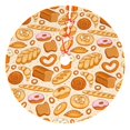 thumbnail image 1 of Pofeuu Various Bread Print Christmas Tree Skirt, Merry Christmas Skirt Xmas Tree Ornaments for Xmas Holiday Party Decorations-36", 1 of 7