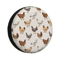 thumbnail image 1 of Pofeuu Various Chicken Print Spare Tire Wheel Cover for Car Truck SUV Camper Universal Fit Spare Tire Cover RV Spare Tire Covers-16 inch, 1 of 6