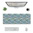thumbnail image 1 of Pofeuu Various Wild Sea Fish Print Desk Mat for Keyboard and Mouse，Computer Desk Matt for Desktop，Large Mouse Pad for Desk，Desk Pads on Top of Desks 12x31.5in, 1 of 8