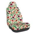 Pofeuu Vegetables Print Automotive Car Seat Covers Flat Cloth Full Set