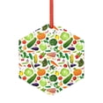 thumbnail image 1 of Pofeuu Vegetables2 Print Christmas Decorations Christmas Ornaments Round Acrylic Flat Hanging Pendant Xmas Hanging Decoration-Hexagon, 1 of 7