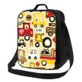 thumbnail image 1 of Pofeuu Vehicles Print Lunch Bag Women Insulated Lunch Box Reusable Leakproof Large Spacious Cooler Tote for Women Men, 1 of 7