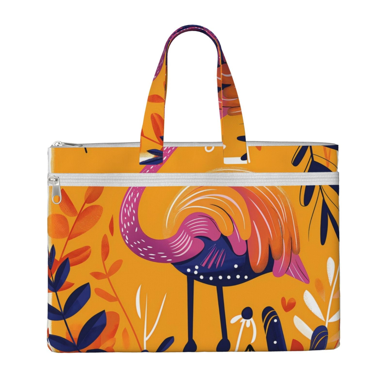 Flamingo Computer Case Pofeuu Vibrant Flamingo Illustration Print Laptop Bag Carrying ...