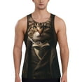 thumbnail image 1 of Pofeuu Victorian Gentle Cat Print Men's Workout Tank Tops Sleeveless Muscle Gym Shirt Quick Dry-3X-Large, 1 of 7