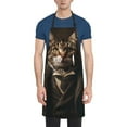 thumbnail image 1 of Pofeuu Victorian Gentle Cat Print Waterproof Apron with Pockets Adjustable Cooking Aprons Kitchen Bib for Baking Household Cleaning, 1 of 8
