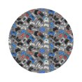 thumbnail image 1 of Pofeuu Video Game Print Leather Coasters Set of 6, Round Cups Mugs Mat Pad for Home Kitchen Heat Resistant Drink Coasters,Round Shape, 1 of 7