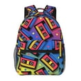 thumbnail image 1 of Pofeuu Vintage Audio Cassettes Print Backpack for Men and Women - Basic Bookbag Casual Daypack Backpacks for College Work Travel-One Size, 1 of 5