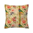 thumbnail image 1 of Pofeuu Vintage Bird Print Double-sided plush pillowcase Square Throw Pillow Covers Pillows Cover for Living Room Bedroom Sofa Couch Cushion Cover（No pillow core）-20"x20", 1 of 7