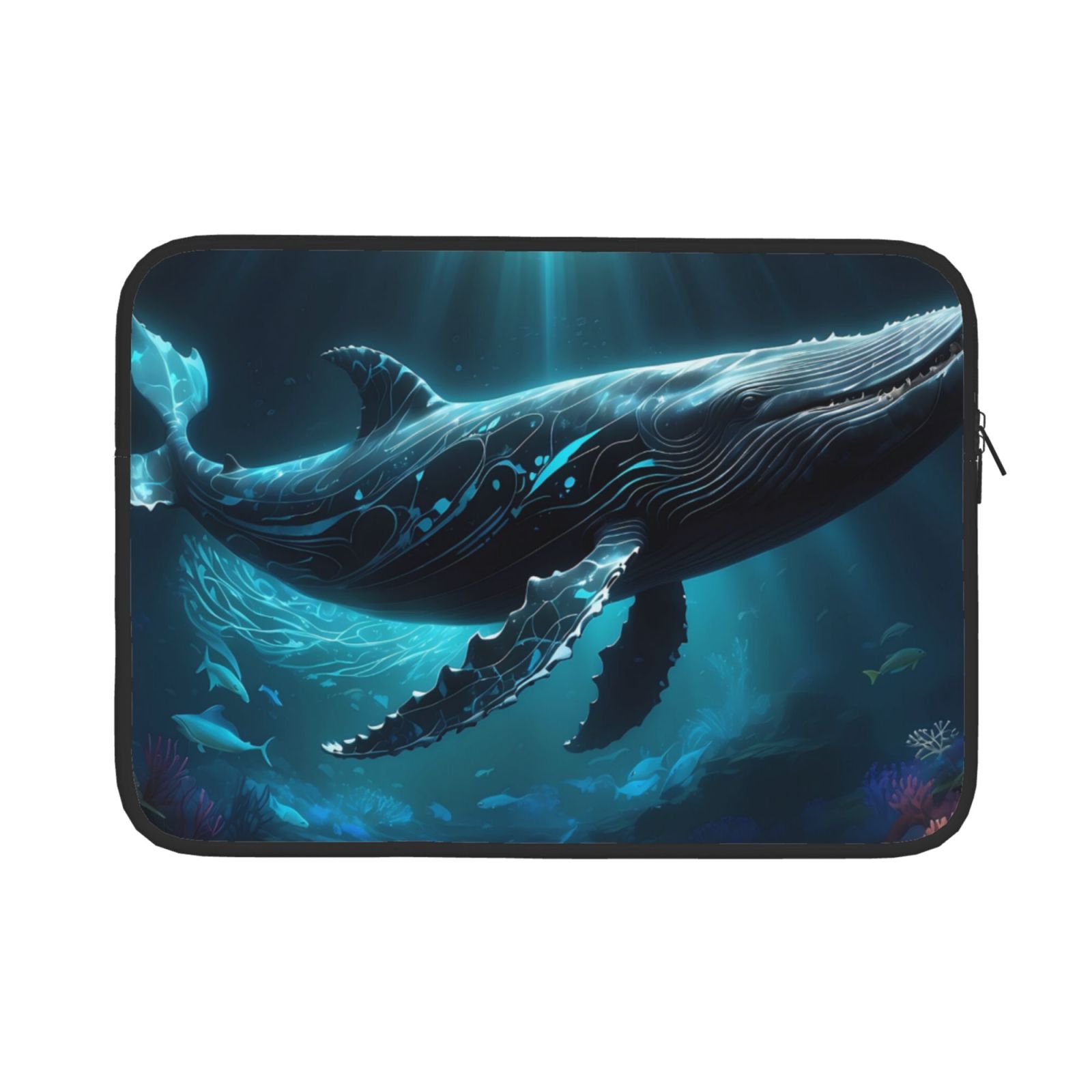 Pofeuu Vintage Blue Pattern Whale Print Laptop Carrying Case,13-15-Inch ...