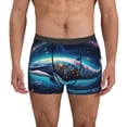 thumbnail image 1 of Pofeuu Vintage Colorful Patterned Dolphin Print Men’s Boxer Briefs, Moisture-Wicking Underwear, Regular,Trunk-X-Large, 1 of 5