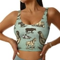 thumbnail image 1 of Pofeuu Vintage Farm Animals Print Sports Bra for Women Sexy Vest Yoga Running Gym Fitness Crop Bras Tops-Large, 1 of 8