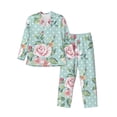 thumbnail image 1 of Pofeuu Vintage Floral Print Men's Long Sleeve Pajama Set Pijamas Para Hombres Pijamas Para Hombres Mens Pajamas Set-Medium, 1 of 7