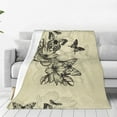 thumbnail image 1 of Pofeuu Vintage Floral Print Ultra-Soft Micro Fleece Blanket,for Bed Or Sofa,All Season Throw Blankets Flannel Blanket-80"x60", 1 of 7
