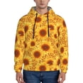 thumbnail image 1 of Pofeuu Vintage Leopard Print Sunflower Print Mens Casual Hooded Collar Drawstring Hoodies Pullover Sweatshirts Casual Long Sleeve Shirts-XX-Large, 1 of 7