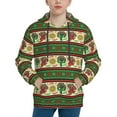 thumbnail image 1 of Pofeuu Vintage Mexican Print Kids Pullover Hoodies Warm Thick Hooded Sweatshirt with Packet for Boys Girls-Large, 1 of 6