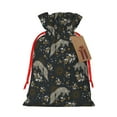 thumbnail image 1 of Pofeuu Vintage Moon with Plants and Fox Print Burlap Bags with Drawstrings Drawstring Gift Bags Pouch Bag for Thankgiving Birthday Party Gift Wrapping Treats and Party Favors-Small, 1 of 9
