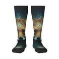thumbnail image 1 of Pofeuu Vintage Pattern Fox Print Stockings, Adult Running Hiking Socks for Youth and Adult, 1 of 6